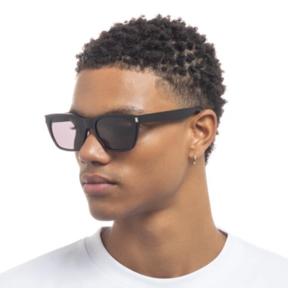 NEW SAINT LAURENT SL598 001 MEN BLACK SUNGLASSES SAINT LAURENT SL 598 001 - Picture 1 of 3